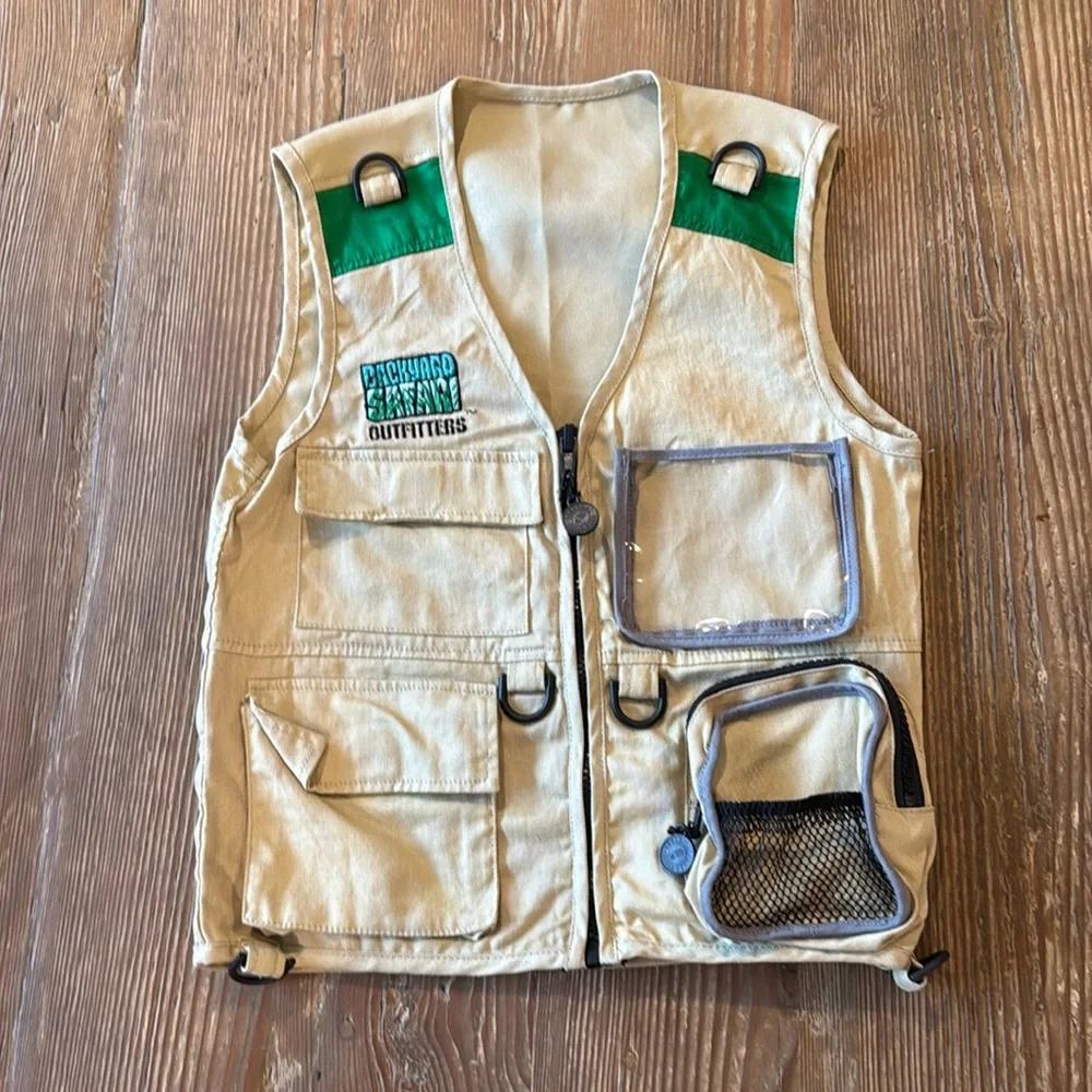 Kids Backyard Safari Outfitters Dress Up Vest - see measurements in pics